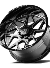Axe Wheels Nemesis Wheel 22x12 5x127|5x139 -44mm Gloss Black Double Milled                                     - 221210H-44NEMBM - Image 6