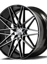 Axe Wheels ZX4 Wheel 22x9 35mm Black w/ Polished Face                                     - 922BNK35ZX4BP - Image 3