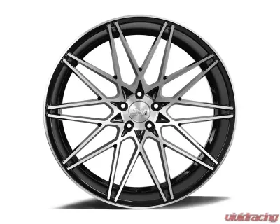 Axe Wheels ZX4 20x10.5 42mm Gloss Black Machine Face