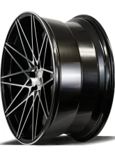 Axe Wheels ZX4 Wheel 22x9 35mm Black w/ Polished Face                                     - 922BNK35ZX4BP - Image 3