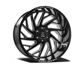 Axe Wheels Zeus Wheel 20x10 5x127|5x139 -19mm Gloss Black Milled
