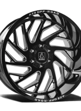 Axe Wheels Zeus Wheel 22x12 8x165 -44mm Gloss Black Milled                                     - 22128165-44ZEUBM - Image 6