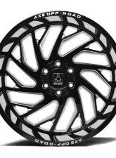 Axe Wheels Zeus Wheel 22x12 8x165 -44mm Gloss Black Milled                                     - 22128165-44ZEUBM - Image 3