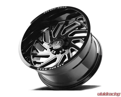 Axe Wheels Zeus Wheel 22x12 8x165 -44mm Gloss Black Milled - 22128165-44ZEUBM
