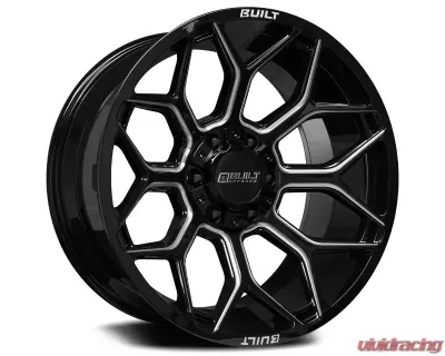 Axe Wheels BTO-4 20x9 Gloss Black Milled - 20912H-0BT04BM