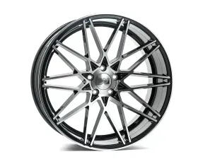 Axe Wheels ZX4 20x9 32mm Blank Bolt Pattern Not Drilled Black | Polished Face CLEARANCE