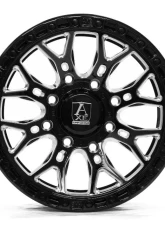 Axe Wheels ATLAS UTV 7x15 4x137 4x156 110-132 10mm Gloss Black Milled                                     - 1578137156+10ATLBM - Image 2