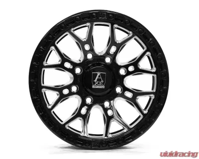 Axe Wheels ATLAS UTV 7x15 4x137 4x156 110-132 10mm Gloss Black Milled - 1578137156+10ATLBM