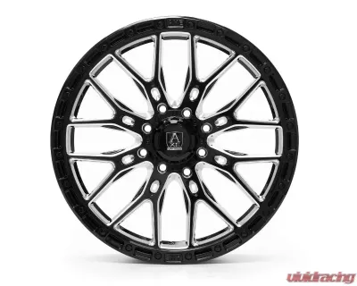 Axe Wheels ATLAS UTV 7x20 4x137|4x156 110-132 10mm Gloss Black Milled - 2078137156+10ATLBM