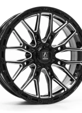 Axe Wheels ATLAS UTV 7x20 4x137|4x156 110-132 10mm Gloss Black Milled                                     - 2078137156+10ATLBM - Image 2