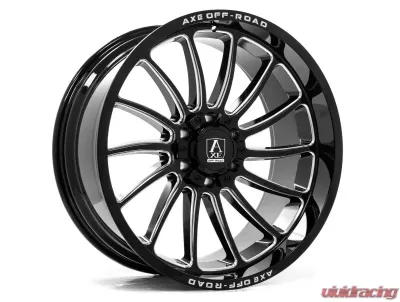 Axe Wheels CHRONUS 12x22 8x180 125.2 -44mm Gloss Black Milled - 22128180-44CHRBM