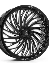 Axe Wheels HYDRA UTV 7x20 4x137|4x156 110-132 10mm Gloss Black Milled                                     - 2078137156+10HYDBM - Image 2