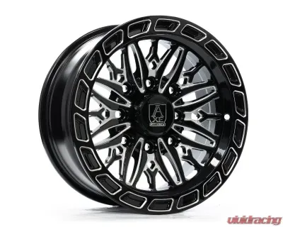 Axe Wheels HYPNOS UTV 7x15 4x137,4x156 110-132 10mm Gloss Black Milled - 1578137156+10HYPBM