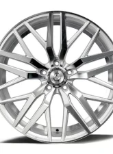 Axe Wheels EX30 Wheel 20x8.5 40mm Silver Mirror w/ Face Milled Accents                                     - 8520BLNK40EX30SM - Image 2