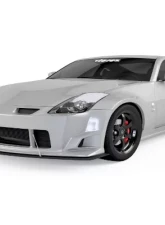 Vicrez ING Front Bumper Lip Splitter Nissan 350z 2003-2008                                     - vz100592-SB - Image 2