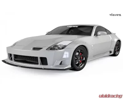 Vicrez ING Front Bumper Lip Splitter Nissan 350z 2003-2008 - vz100592-SB