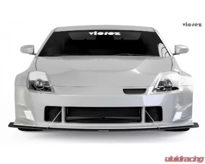 Vicrez ING Front Bumper Lip Splitter Nissan 350z 2003-2008 - vz100592-SB