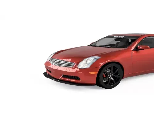 Vicrez Front Bumper Lip Splitter Infiniti G35 Coupe 2003-2007 - vz100600-CFZ