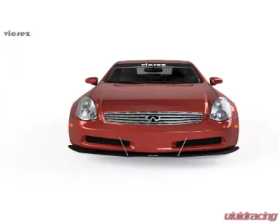 Vicrez Front Bumper Lip Splitter Infiniti G35 Coupe 2003-2007 - vz100600-GC