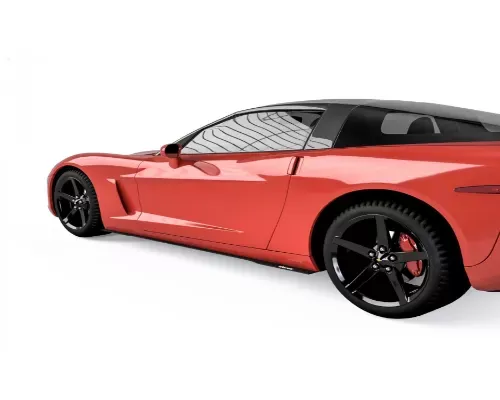 Vicrez VZ Style Side Skirt Splitters Chevrolet Corvette C6 2005-2013 - vz100651-SBI