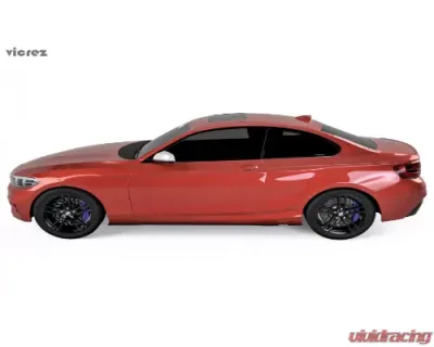 Vicrez Side Skirt Splitter BMW 2 Series F22 2014-2018 - vz100954-CFZ