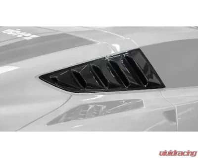 Vicrez LV Style Quarter Window Louvers Chevrolet Corvette C7 2014-2019 - vz100956