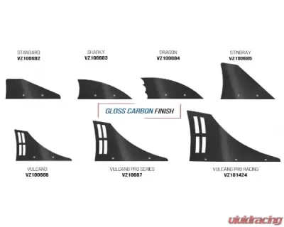 Vicrez LV Style Side Rocker Panel Splitter Ford Mustang 2018-2020 - vz100958-MB