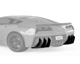 Vicrez Centa Rear Diffuser Add-on Fins Carbon Flash Metallic Chevrolet Corvette C7 2014-2019