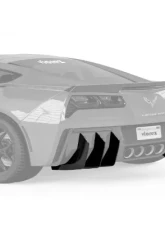 Vicrez Centa Rear Diffuser Add-on Fins Carbon Flash Metallic Chevrolet Corvette C7 2014-2019                                     - vz101071-CFZ - Image 4