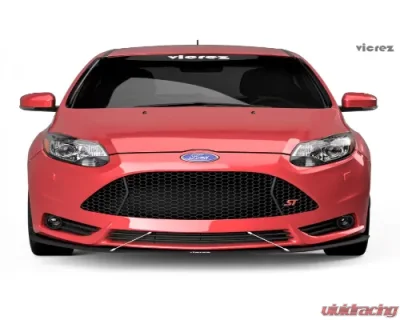 Vicrez Front Splitter V Style Ford Focus ST 2011-2014 - vz101079