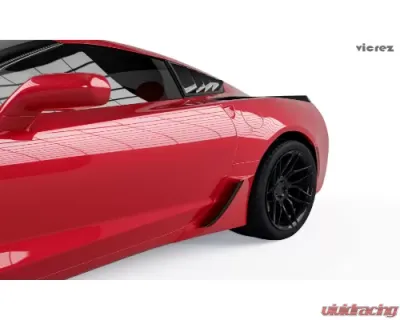 Vicrez Z06 Rear Rocker Lower Brake Scoop Vents Chevrolet Corvette C7 Stingray 2014-2019 - vz101404