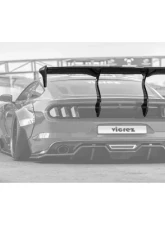 Vicrez Track Carbon Fiber Rear Wing Spoiler Ford Mustang 2015-2020                                     - vz101479 - Image 2