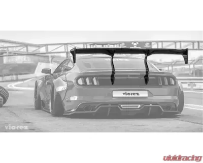 Vicrez Track Carbon Fiber Rear Wing Spoiler Ford Mustang 2015-2020 - vz101479