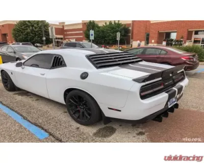 Vicrez LV Rear & Quarter Window Louvers Dodge Challenger 2008-2019 - vz101489