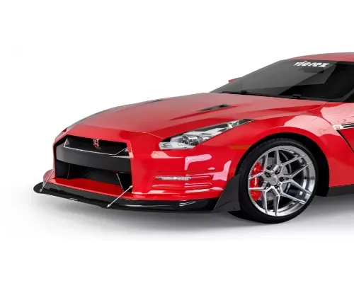 Vicrez VZ3 Front Bumper Lip Splitter Nissan GTR R35 2007-2016 - vz101494-UC
