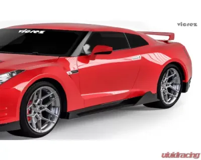 Vicrez VZ3 Side Skirt Splitters Nissan GTR R35 2007-2019 - vz101495