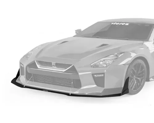 Vicrez VZ3 Front Bumper Lip Splitter Nissan GTR R35 2017-2019 - vz101669-DC