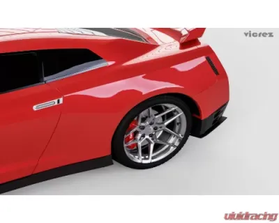 Vicrez LV Rear Bumper Side Splitters Nissan GTR R35 2007-2019 - vz101670-DC
