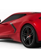 Vicrez Mud Flaps Front & Rear Chevrolet C8 Corvette Stingray 2020-2024                                     - vz101674-MB - Image 2