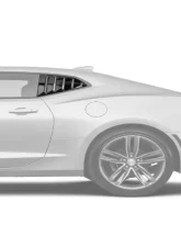 Vicrez LV Rear & Quarter Window Louvers Chevrolet Camaro 2016-2019                                     - vz101698 - Image 4