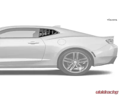 Vicrez LV Rear & Quarter Window Louvers Chevrolet Camaro 2016-2019 - vz101698