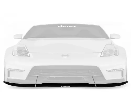 Vicrez V3R Front Bumper Lip Splitter Nissan 350z | 370z Nismo 2003-2020 - vz101776-SBI