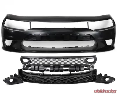 Vicrez SRT Hellcat Style Front Bumper Dodge Charger 2015-2020 - vz101820