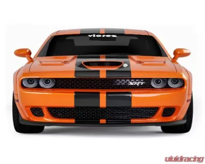 Vicrez Demon Style Front Bumper Lip Chin Dodge Challenger 2015-2021 - vz101823