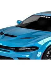 Vicrez Hellcat Style Hood w/Air Vent Scoop Dodge Charger 2015-2020                                     - vz101849 - Image 2