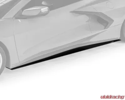 Vicrez R1 Side Skirt Splitters Chevrolet C8 Corvette Stingray 2020-2024 - vz102104