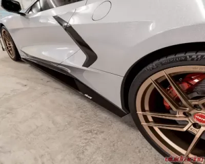Vicrez R1 Side Skirt Splitters Chevrolet C8 Corvette Stingray 2020-2024 - vz102104