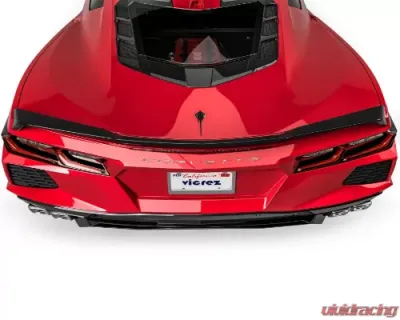 Vicrez Z51 Carbon Fiber Rear Spoiler Chevrolet C8 Corvette Stingray 2020-2024 - vz102107-FC