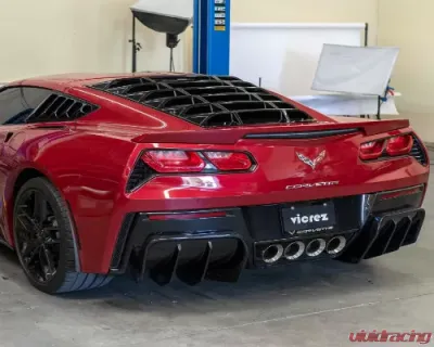 Vicrez LV Style Rear Window Louvers Chevrolet Corvette C7 2014-2019 - vz102121