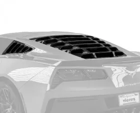 Vicrez LV Rear & Quarter Window Louvers Chevrolet Corvette C7 2014-2019